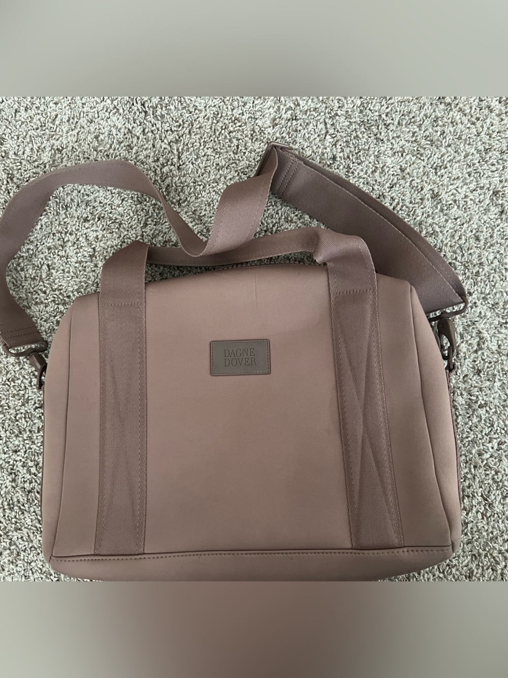 Dagne Dover Mens Mauve/Taupe Laptop Messenger Bag